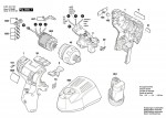 Bosch 3 601 JD4 101 Gsr 12V-20 Hx Cordless Drill Driver 12 V / Eu Spare Parts